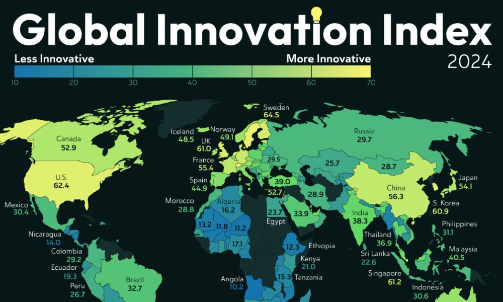 ランキング: 2024 年に世界で最も革新的な国