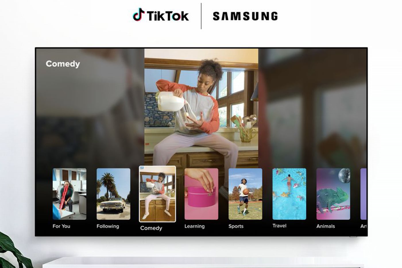 TikTok アプリケーションは特定の Samsung スマート TV でも利用可能
