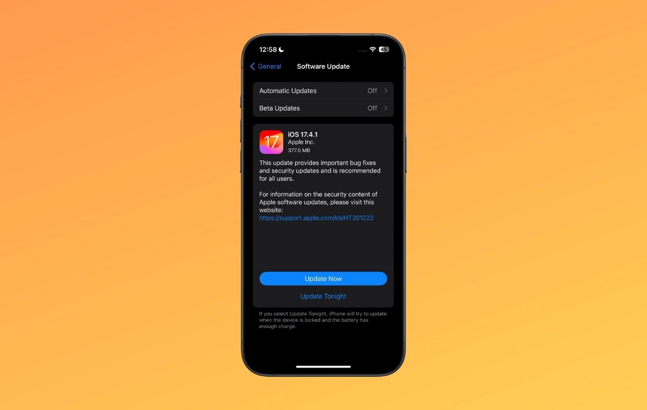 Apple、重要なセキュリティアップデートを含むiOS 17.4.1をリリース