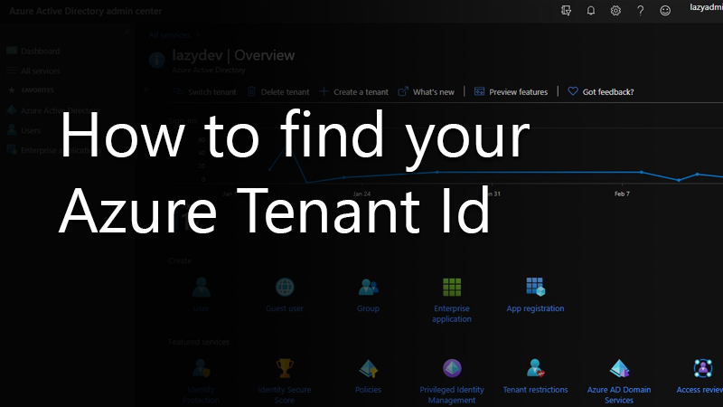 Azure テナント ID を取得する方法