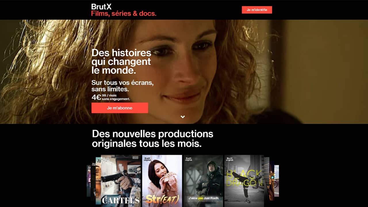 Brutx、Svod de Brutサービスはフランスでアクセス可能になりました