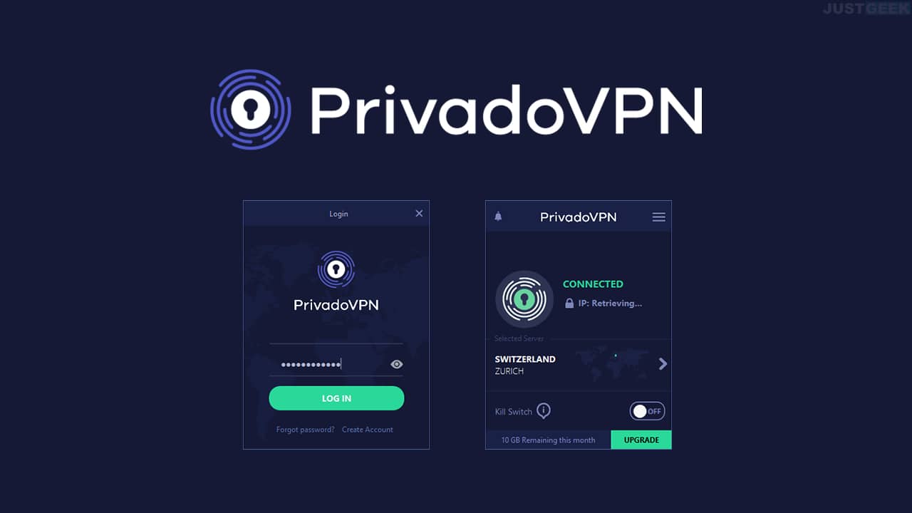 privadovpn：月に10 GBのデータを持つ無料のVPN