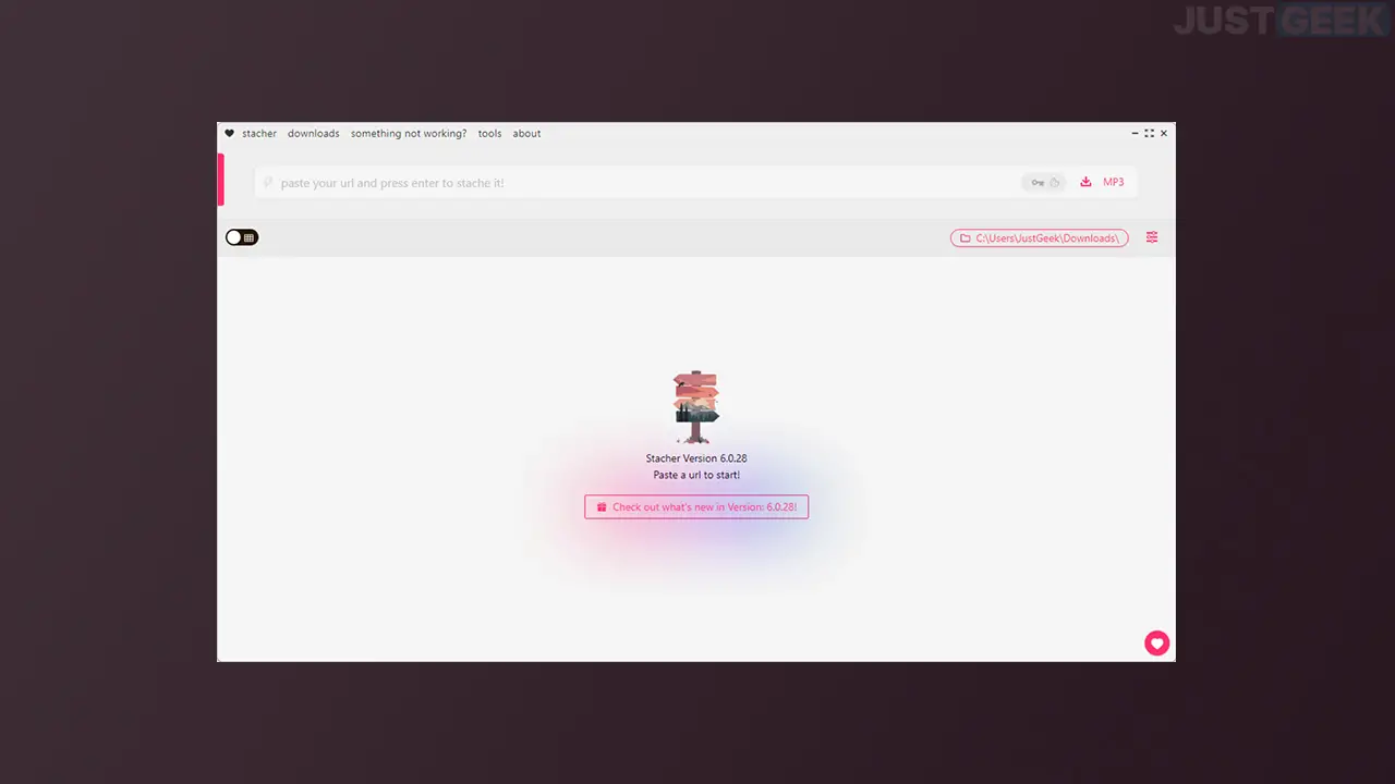 Stacher：PCにYouTubeビデオをダウンロードするソフトウェア