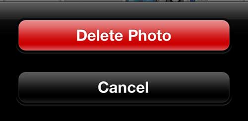 iPhone 5で写真を削除する方法