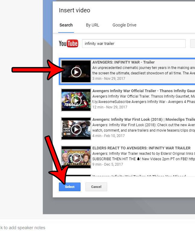 YouTube ビデオを Google スライド プレゼンテーションに挿入する方法