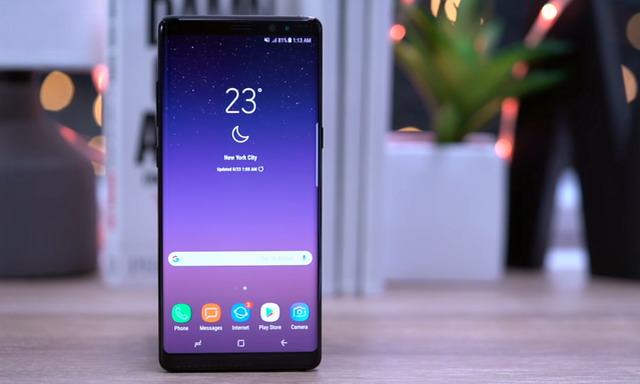 Galaxy Note 8: 壁紙を変更する方法