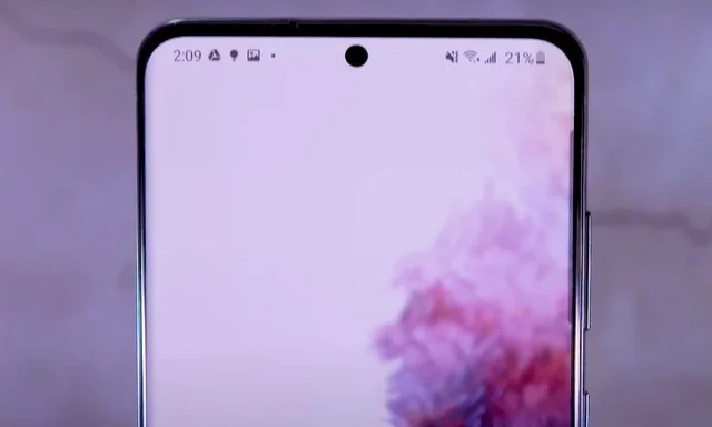 Galaxy S20にバッテリーの割合を表示する方法