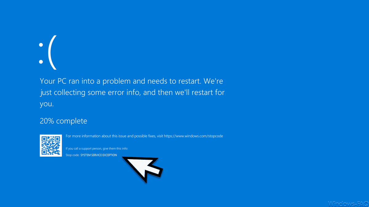 Ecran Bleu（BSOD）システムサービスの例外