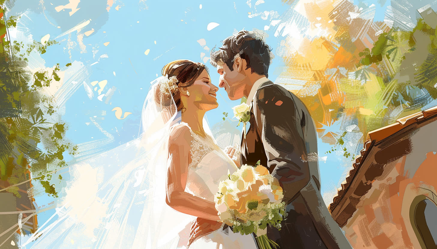 WhatsAppは結婚記念日を望みます：楽しく詩的なメッセージ