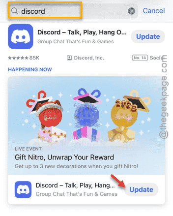 DiscordアプリがiPhoneの接続画面でスタックする