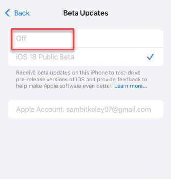 iOS 17/18アップデート後の健全な問題はありません