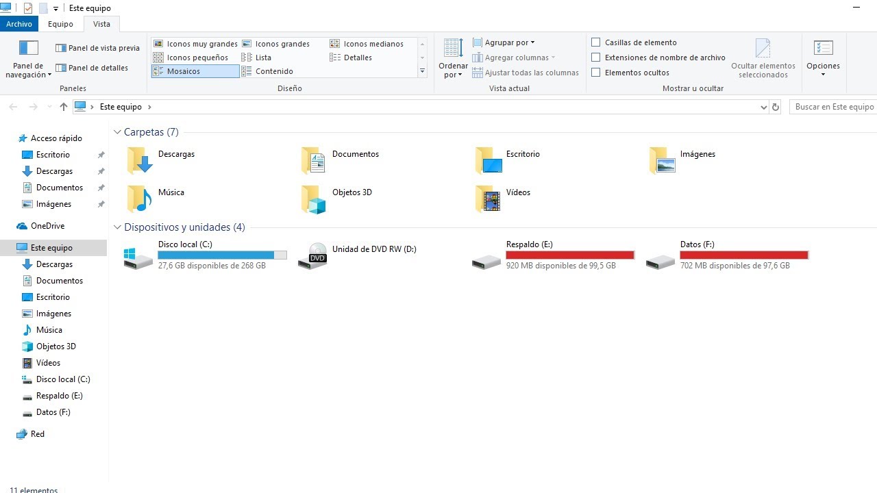 Windows 10のファイルエクスプローラーを設定する方法