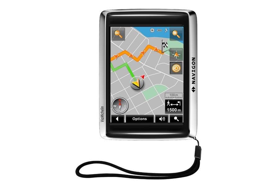 RAM Bike Handlebar Mount RAM-B-149z with ARKON Waterproof Case for the Navigon 2510 Explorer (SKU 9311) main image 1